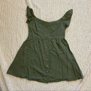 SUMMER MUST HAVE!! Green off the shoulder dress